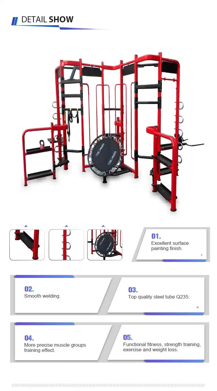 Fitness Multi Adjustable Parts Free Motion Dual Cable Cross Equipment