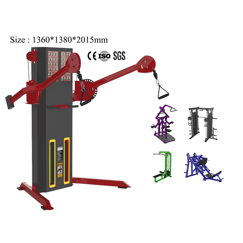 Fitness Multi Adjustable Parts Free Motion Dual Cable Cross Equipment